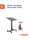 Single Leg Height Adj. Tables