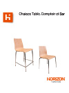 Chaises Table, Comptoir et Bar
